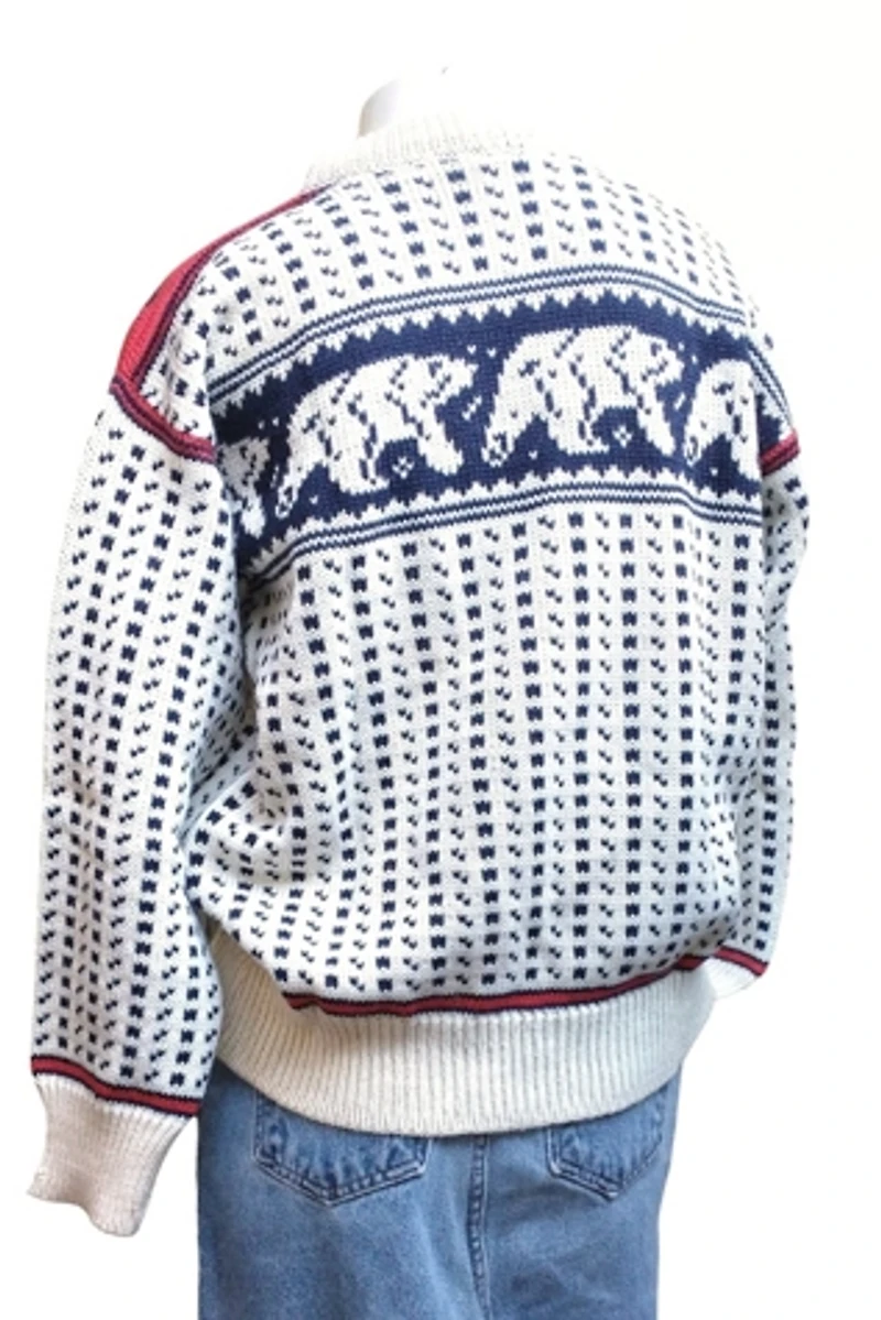 1980's L.L. Bean Polar Bear Sweater Selected by Garbage Soup