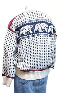 1980's L.L. Bean Polar Bear Sweater Selected by Garbage Soup