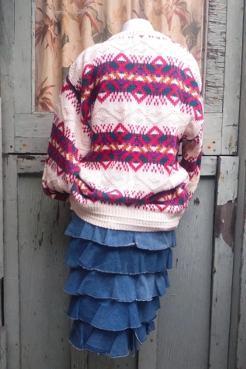 1980's Southwest Boyfriend Sweater Selected by Garbage Soup