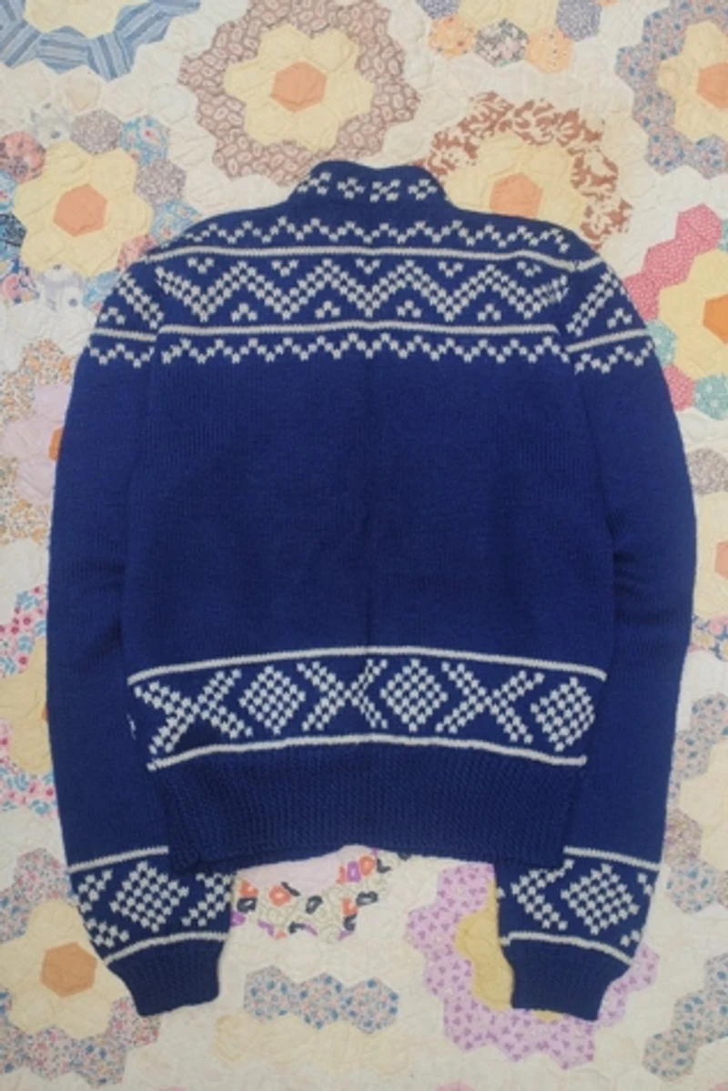 1950's Fair Isle Handknit Cardigan Selected by Garbage Soup