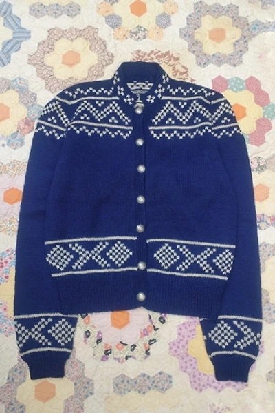 1950's Fair Isle Handknit Cardigan Selected by Garbage Soup