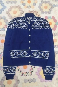 1950's Fair Isle Handknit Cardigan Selected by Garbage Soup