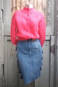 1960's Hot Pink Mohair Sweater Selected by Garbage Soup