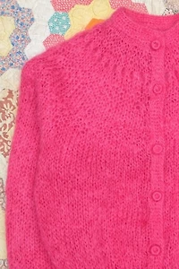 1960's Hot Pink Mohair Sweater Selected by Garbage Soup