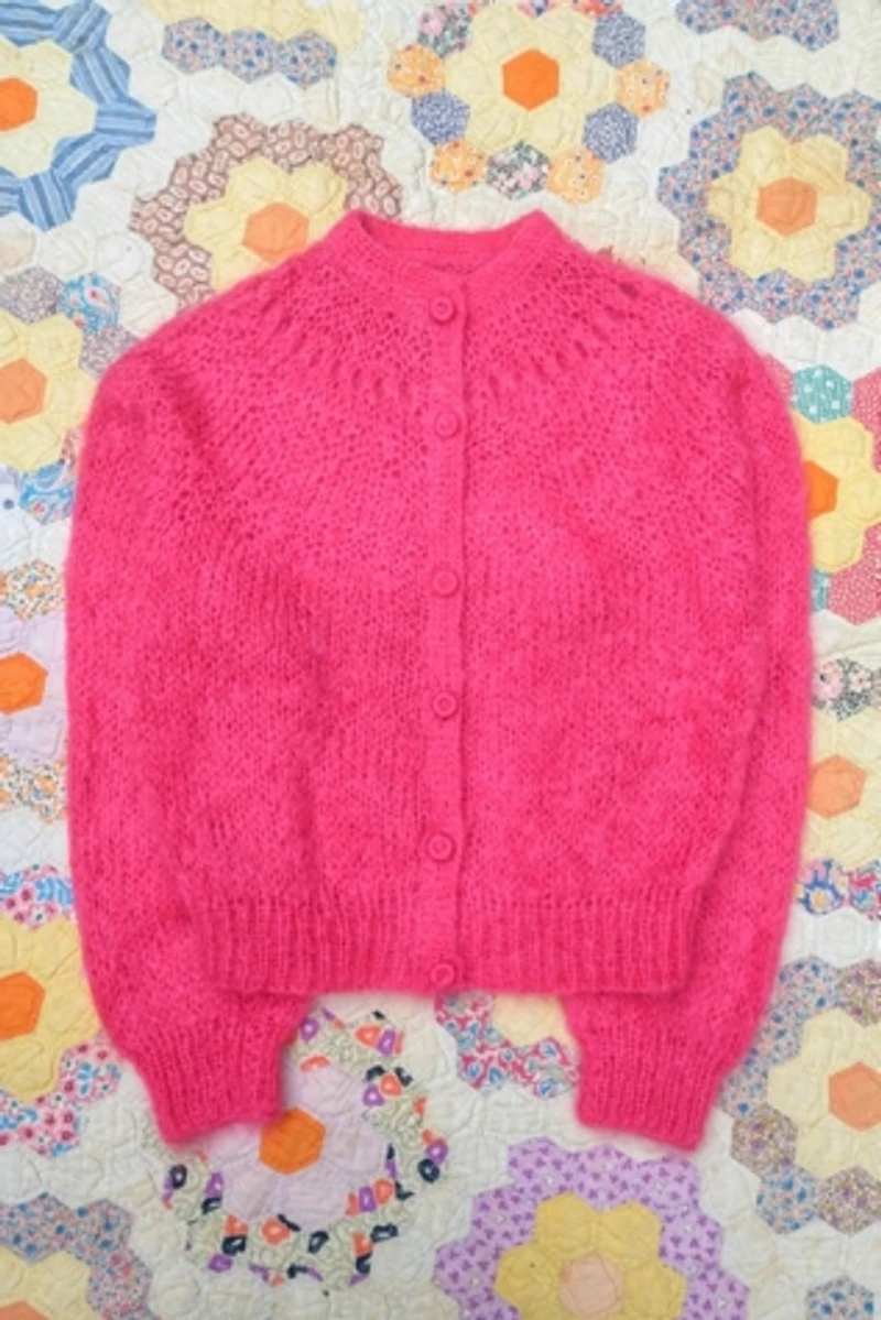 1960's Hot Pink Mohair Sweater Selected by Garbage Soup