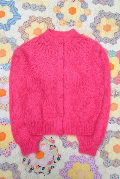 1960's Hot Pink Mohair Sweater Selected by Garbage Soup