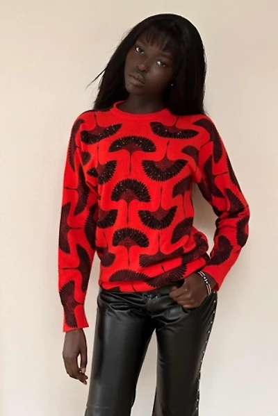 Vintage 1990's Beaded Lambswool Sweater Selected By Afterlife Boutique