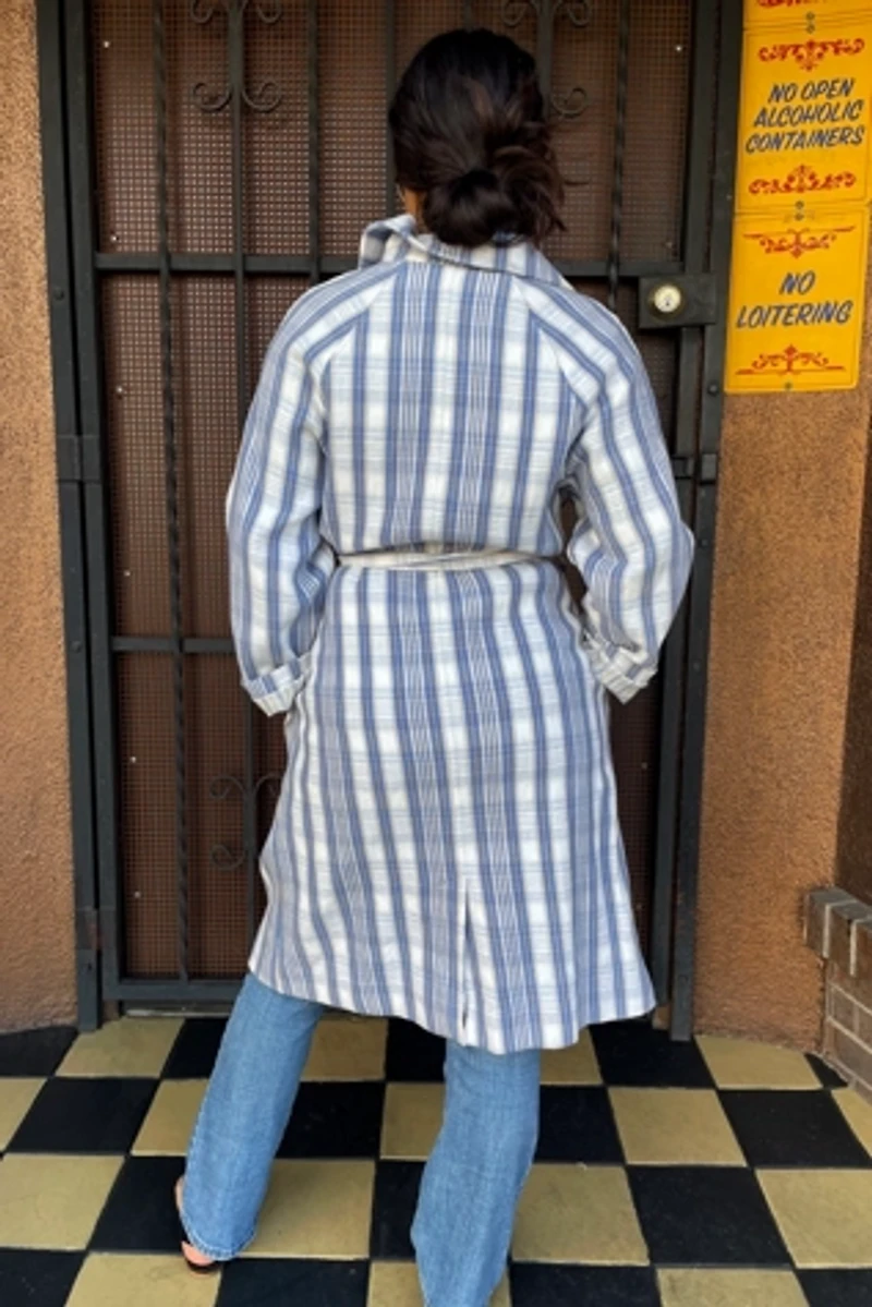 Raquel Allegra Striped Coat Selected by FernMercantile