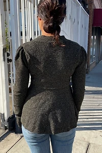 Co Clothing Black and Gold Metallic Cardigan Jacket Selected by FernMercantile