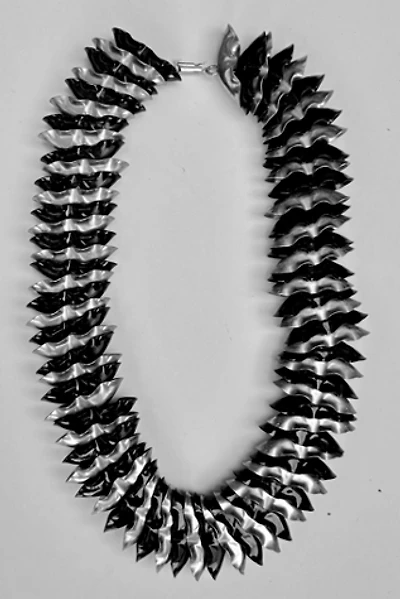 1979’s Stacked Nesting Metal Beads Necklace Selected by Nomad Vintage