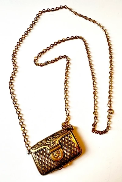 Vintage 1978 Estée Lauder Love Note Perfume Locket With Chain Selected by Nomad Vintage