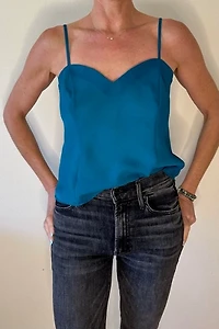 Teal Cami with Sweetheart Neckline  Selected by Picky Jane