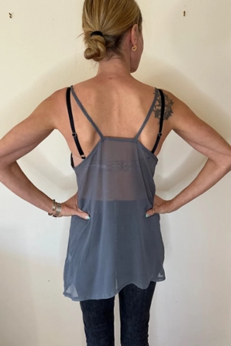 Sheer Chiffon Swim Coverup Tunic Selected by Picky Jane