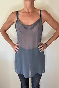 Sheer Chiffon Swim Coverup Tunic Selected by Picky Jane
