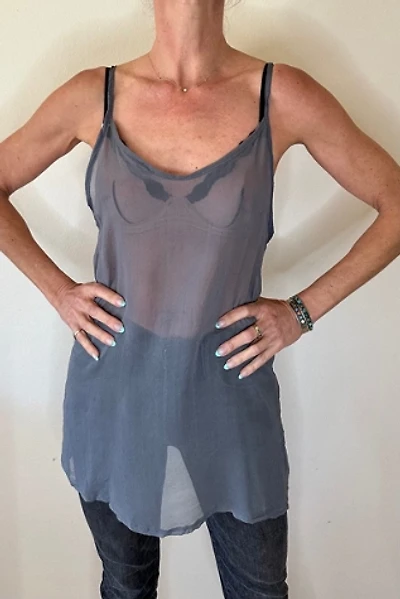 Sheer Chiffon Swim Coverup Tunic Selected by Picky Jane