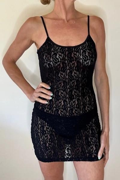 Crazy Sexy Sheer Stretchy Lace Mini Slip Dress Selected by Picky Jane