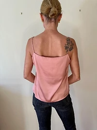 Blush Nude Satin Strappy Camisole Top Selected by Picky Jane