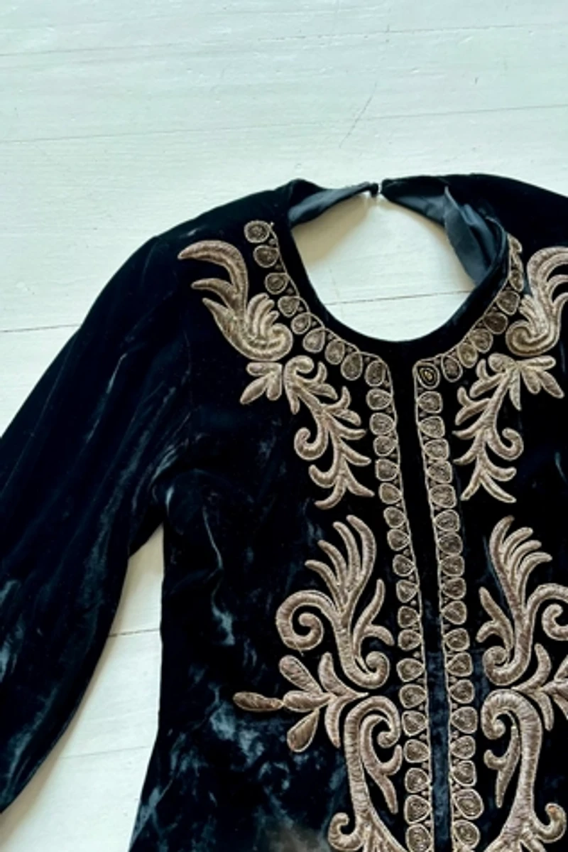 Vintage Boho Holiday Gown Selected by Atlantic Vintage