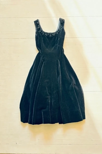 Vintage Velvet Cocktail Dress Selected by Atlantic Vintage