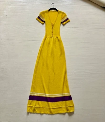 Vintage Lace Up Front Dress Selected by Atlantic Vintage