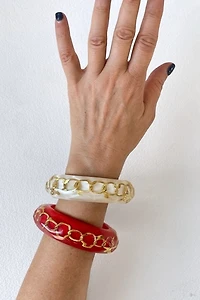 80s Pop Art Acrylic Chain Bangle Selected by MARMALADE
