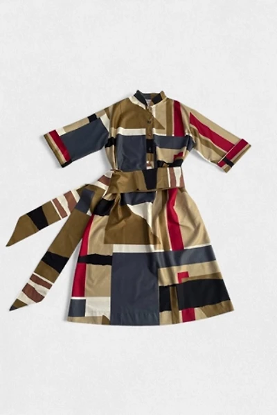 70s Color-Block Shirt Dress Catherine Quest for  Penthouse Gallery Selected by MARMALADE