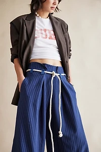 Dimes Tie Pinstripe Trousers