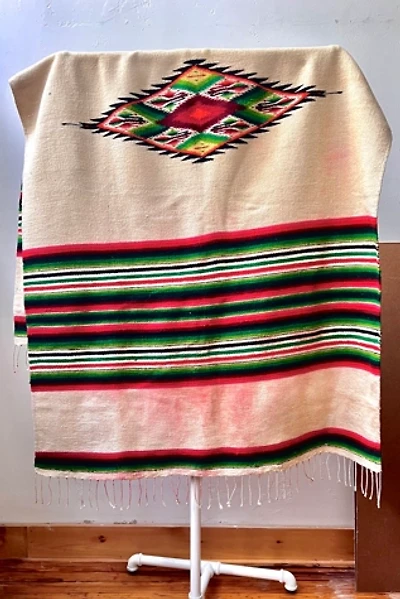 Vintage Hand Woven Wool StripesThrow or Rug Selected by Anna Corinna