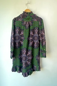 Marc by Marc Jacobs Jewel Tone Ruffle Collar Dress Selected by The Curatorial Dept.