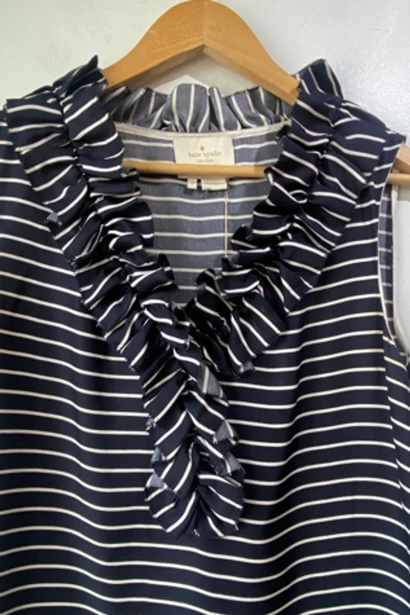 Kate Spade Striped Silk Dress Selected by The Curatorial Dept.