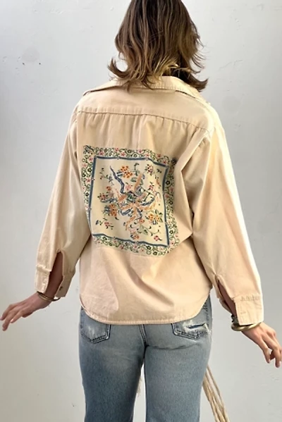 Anna Corinna Reworked Vintage Woodsman Chamois Button Down Shirt