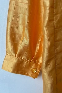 Sies Marjan Yellow Textured Dress Selected by The Curatorial Dept.
