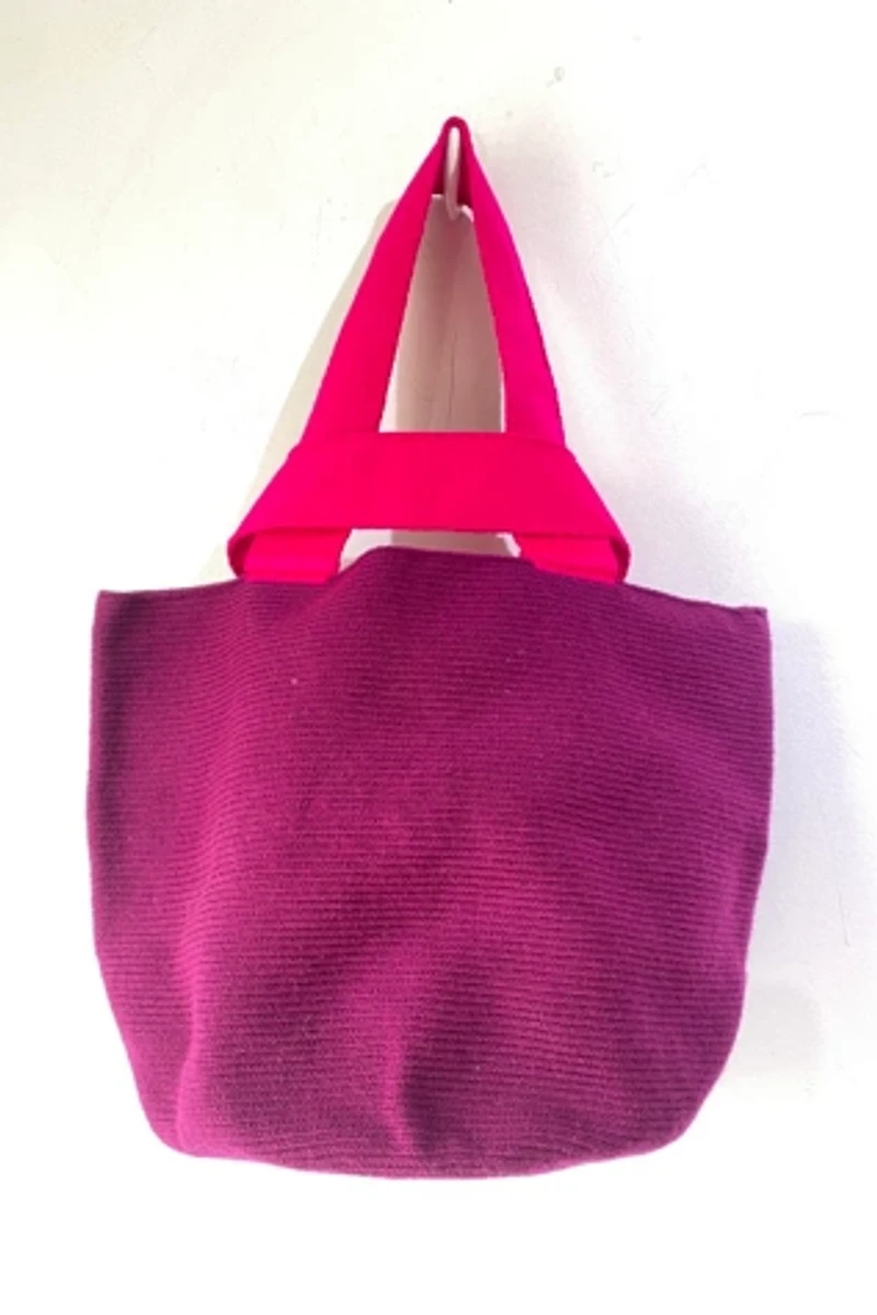 Guanabana Noa Mini Tote in Wine Selected by The Curatorial Dept.