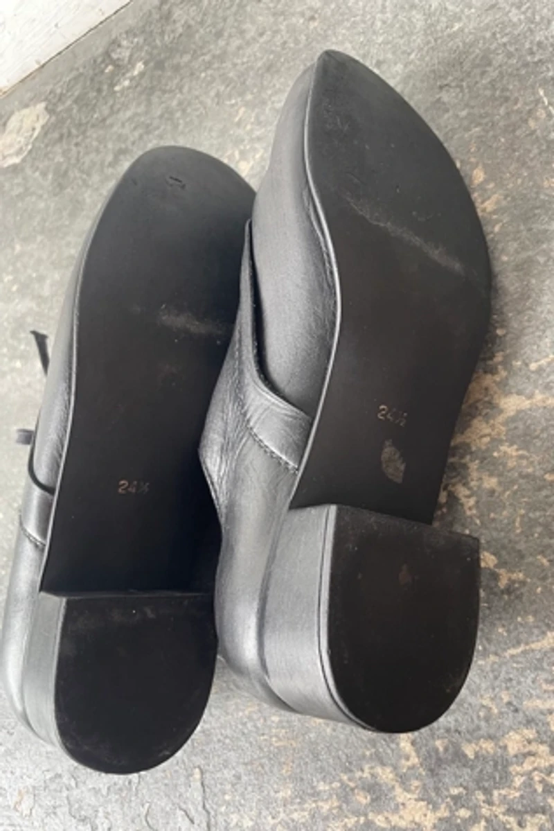 Comme des Garcon Black Leather Clown Shoes Selected by The Curatorial Dept.