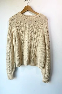 Doen Serena Cream Cable Sweater Selected by The Curatorial Dept.