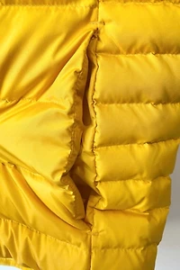 Land's End Mens Yellow Puffer Vest Selected by The Curatorial Dept.