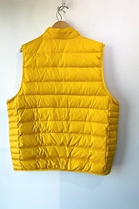 Land's End Mens Yellow Puffer Vest Selected by The Curatorial Dept.