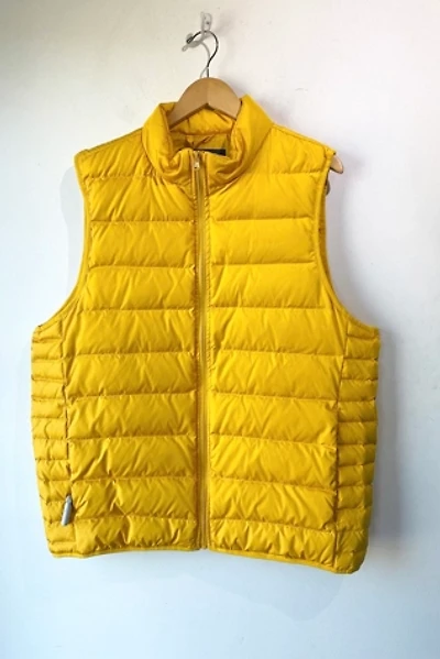 Land's End Mens Yellow Puffer Vest Selected by The Curatorial Dept.