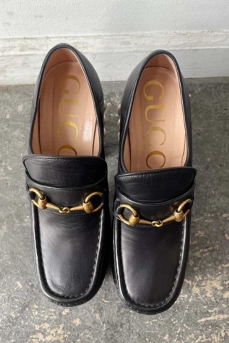 Gucci Black Vegas Platform Loafers Selected by The Curatorial Dept.