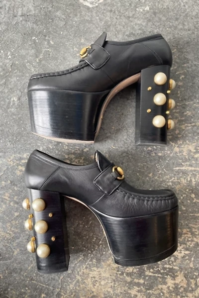 Gucci Black Vegas Platform Loafers Selected by The Curatorial Dept.
