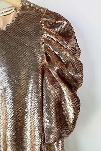 Ulla Johnson Blush Sequin Blouse Selected by The Curatorial Dept