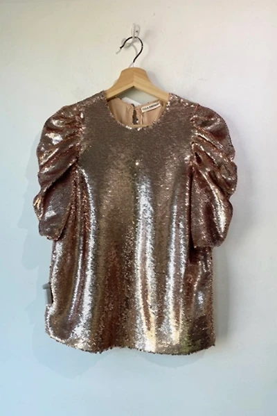 Ulla Johnson Blush Sequin Blouse Selected by The Curatorial Dept