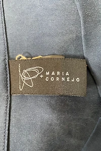 Zero + Maria Cornejo Navy Silk Asymmetrical Dress Selected by The Curatorial Dept.