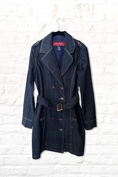 Y2K Jou Jou Dark Denim Mini Trench Selected By Ritual Vintage
