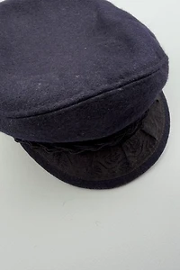 Dark Navy Greek Fisherman's Cap Selected by Wax Plant