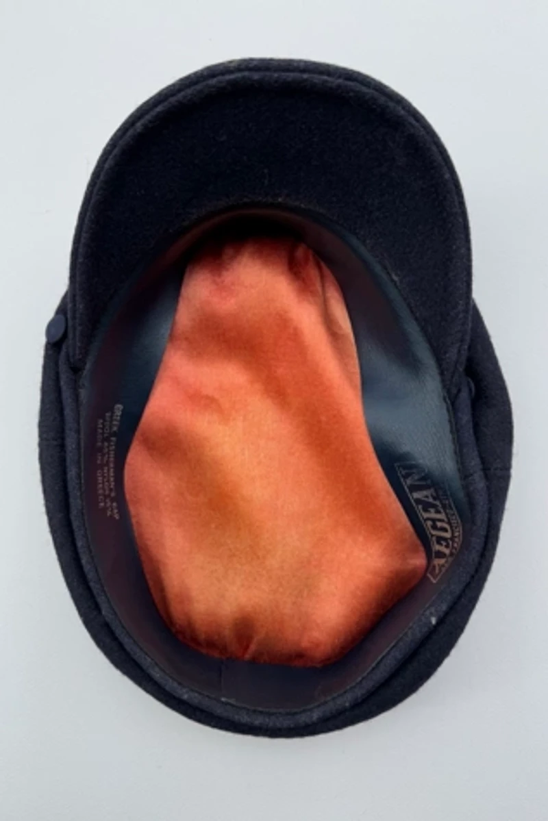 Dark Navy Greek Fisherman's Cap Selected by Wax Plant