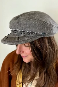 Grey Wool Fisherman's Cap Selected by Wax Plant