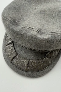 Grey Wool Fisherman's Cap Selected by Wax Plant