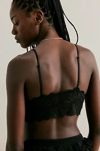 So Fine Lace Flutter Longline Bra