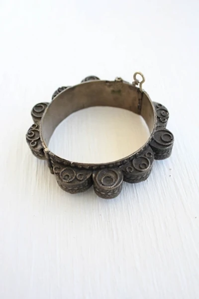 Vintage Brass Bedouin Hinged Cuff Bracelet Selected By Moons + Junes Vintage